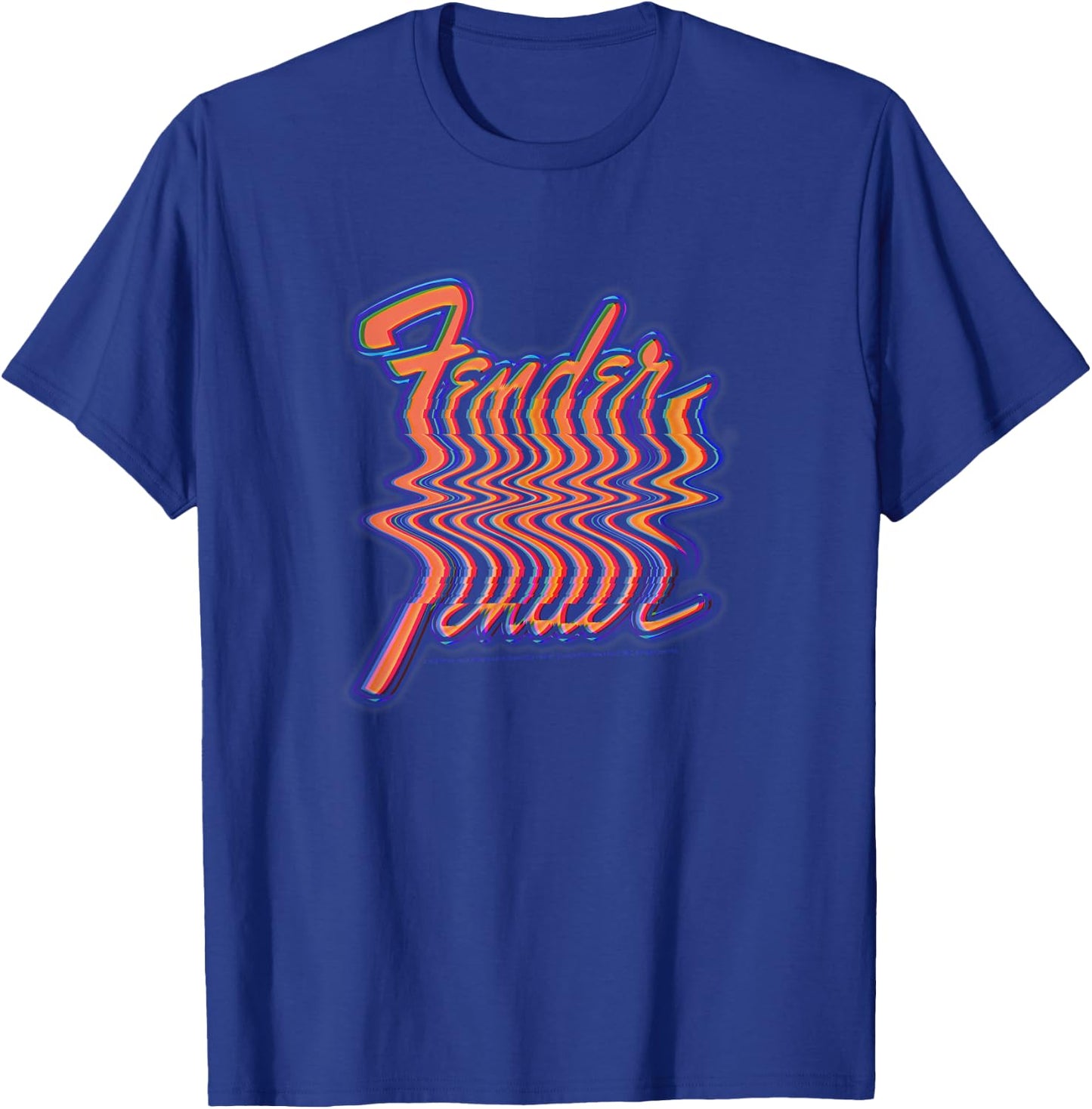 Fender VHS Blur T-Shirt - T-Shirt | Royal