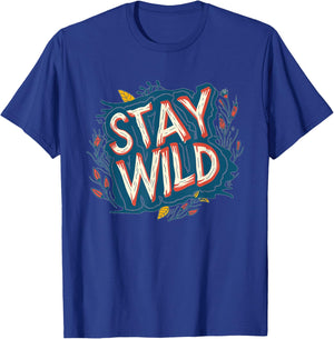 Beautiful Stay Wild Logo T-Shirt - T-Shirt | Royal