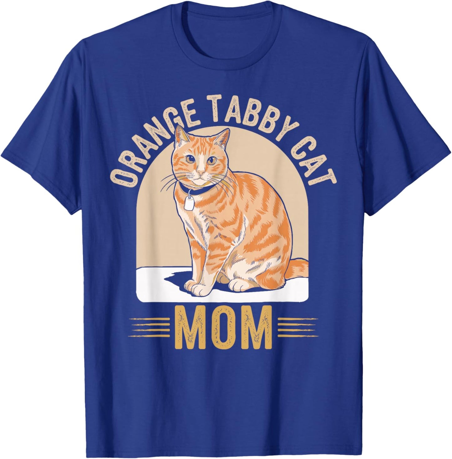 Tabby Cat Orange Cat Mom T-Shirt - T-Shirt | Royal