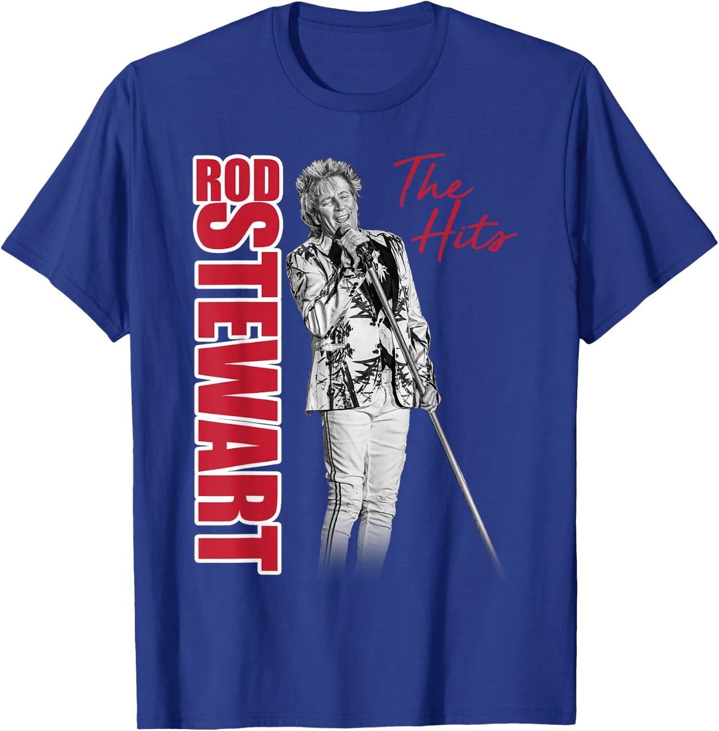 Rod Stewart Las Vegas Photo T-Shirt - T-Shirt | Royal