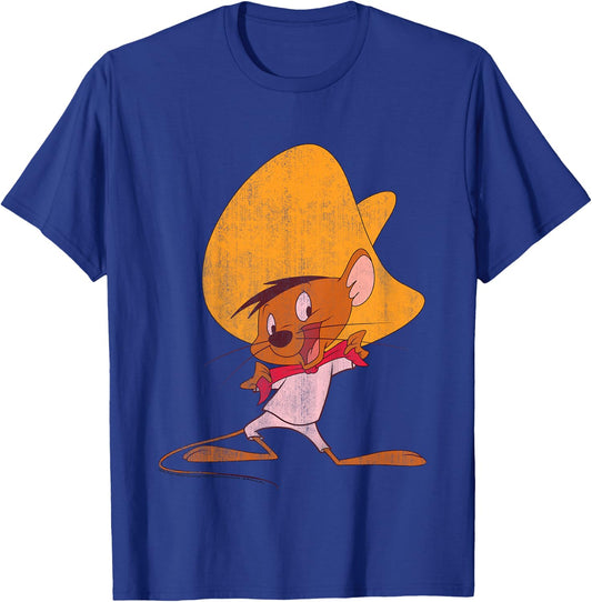 Kids Looney Tunes Speedy Gonzales Red Hue Portrait T-Shirt - T-Shirt | Royal