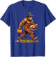 Funny Bigfoot Thanksgiving Day Pilgrim Turkey Pumpkin T-Shirt - T-Shirt | Royal
