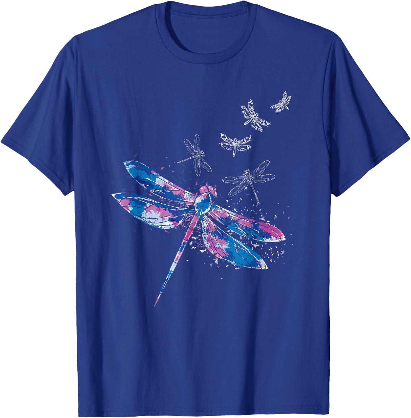 Wildlife Animal Insect Nature Girls Women Gift Dragonfly T-Shirt - T-Shirt | Royal