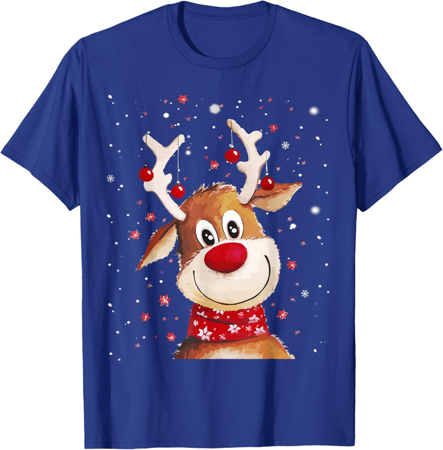 Rudolph Red Nose Santa Claus's Reindeer T-Shirt - T-Shirt | Royal
