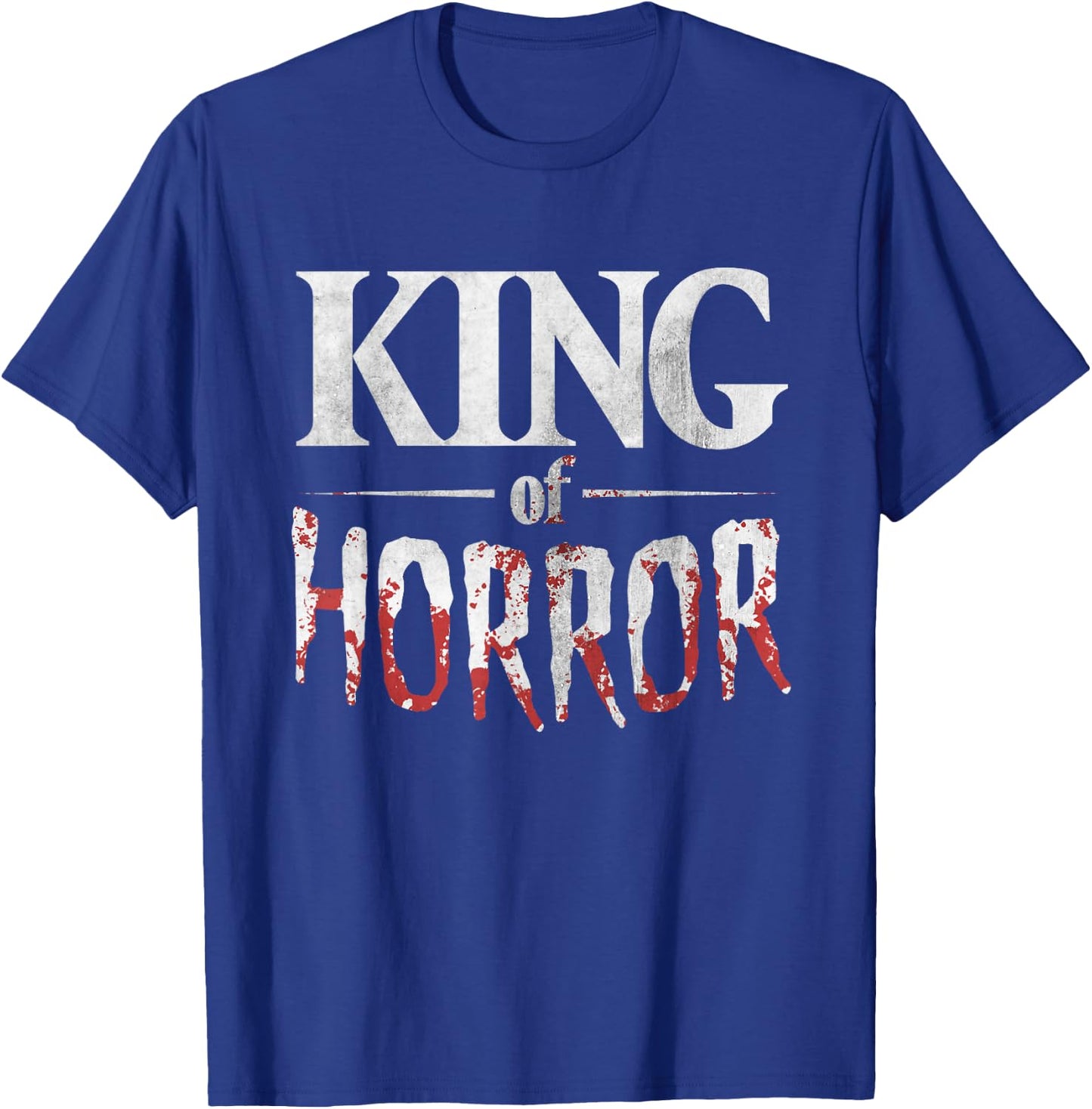 Funny Horror Movie Fan Shirt - Halloween King of Horror Gift T-Shirt - T-Shirt | Royal