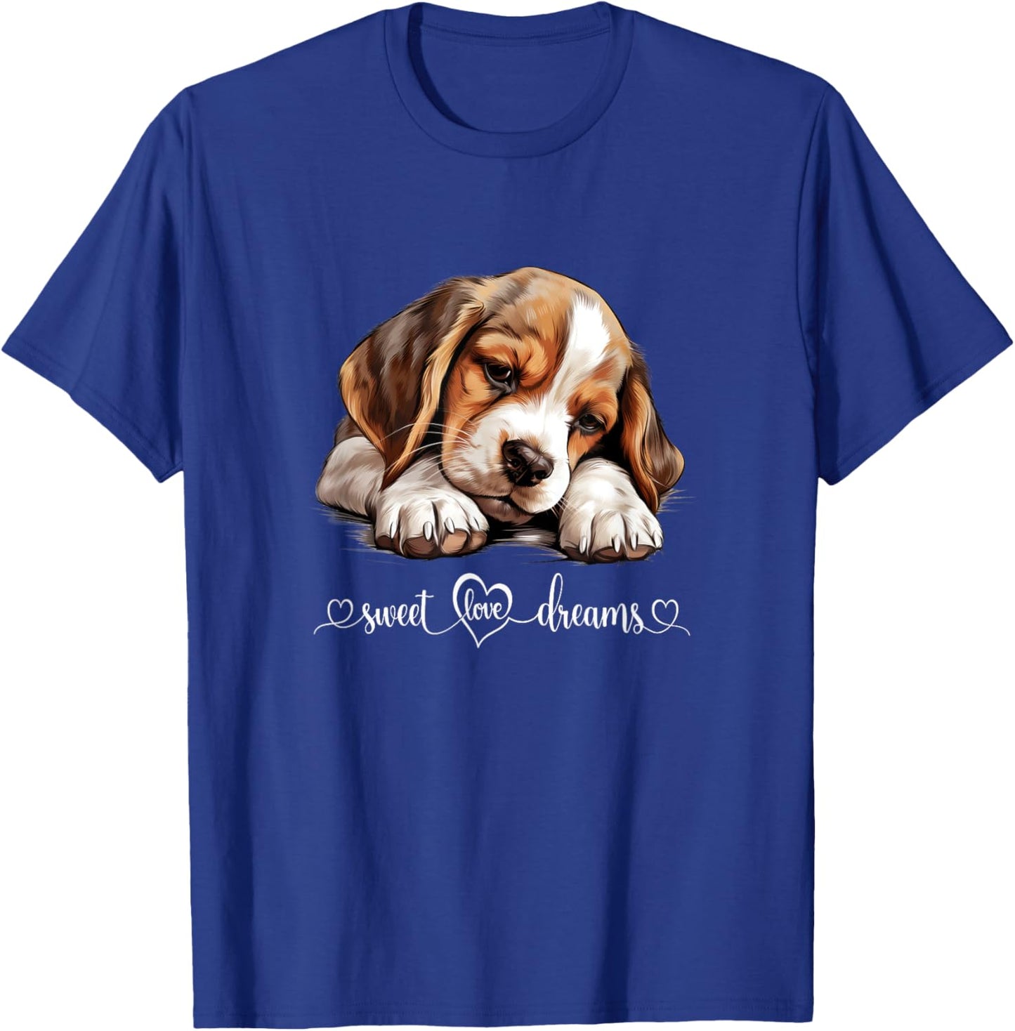 Cute Dog Graphic Dog Lover Beagle Puppy Dog T-Shirt - T-Shirt | Royal