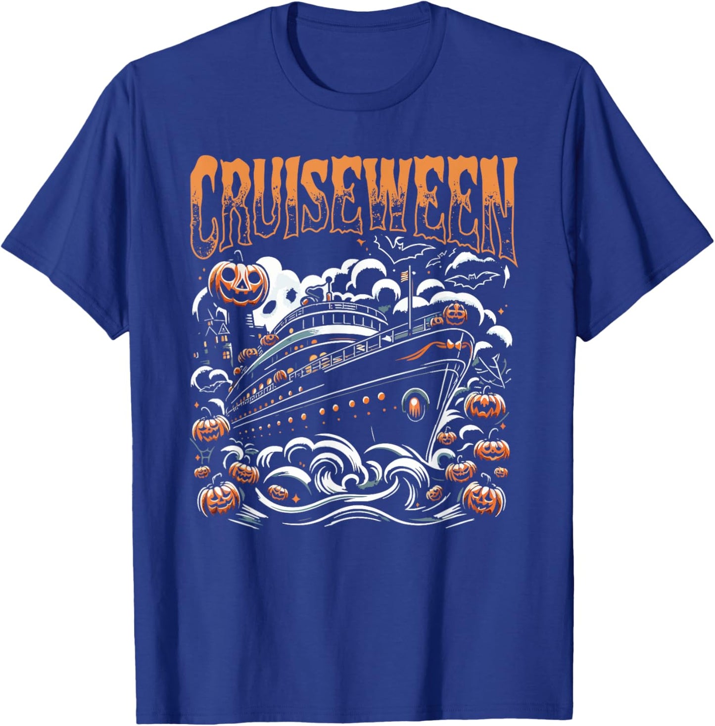 Cruising Designs By MCG.Co Cruiseween Black -Adults & Kids Halloween T-Shirt - T-Shirt | Royal