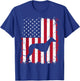 Greyhound 4th of July Patriotic American USA Flag Gift T-Shirt - T-Shirt | Royal