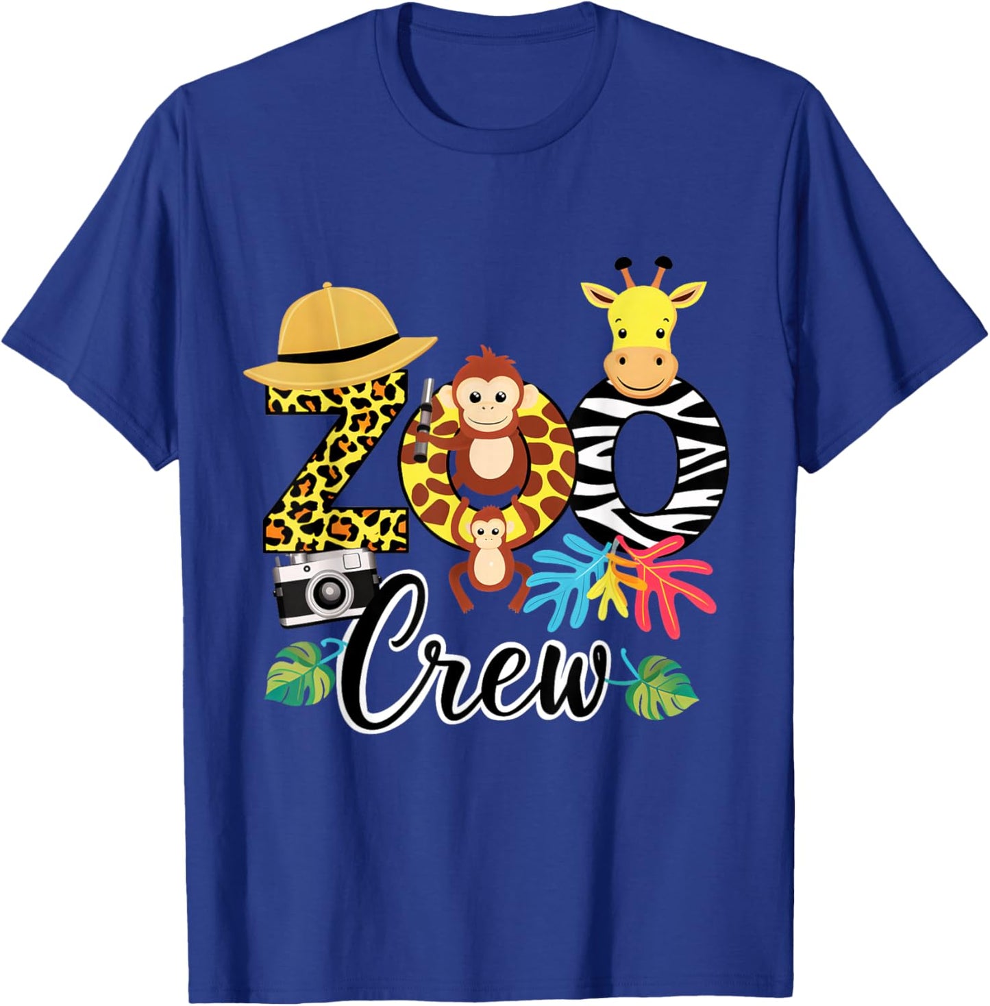 Zoo Giraffe Crew Safari Animal Zoo Keeper Kids Costume Gifts T-Shirt - T-Shirt | Royal