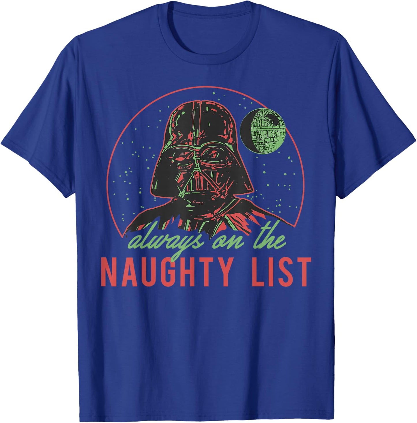 Star Wars Christmas Naughty List Vader T-Shirt - T-Shirt | Royal