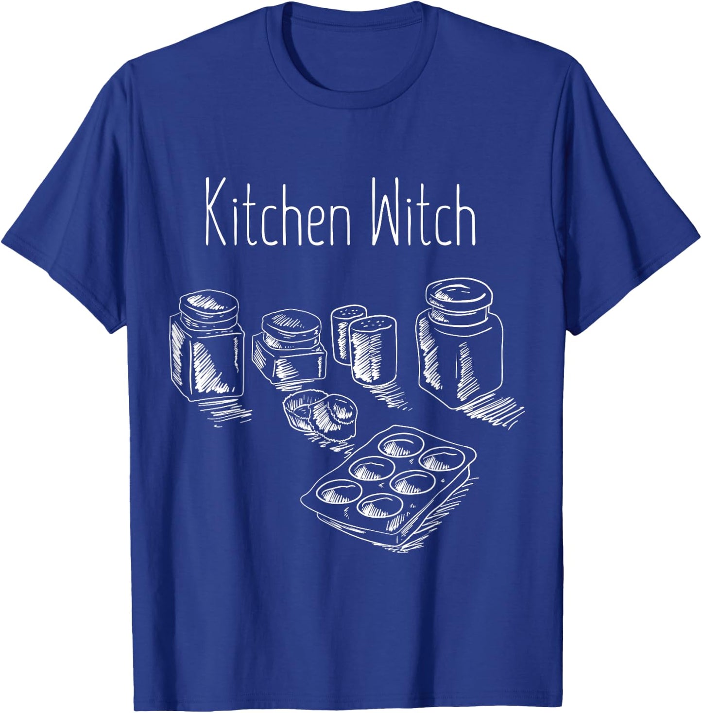 Funny Herbalist Kitchen Witch Halloween Cooking Chef Gift T-Shirt - T-Shirt | Royal