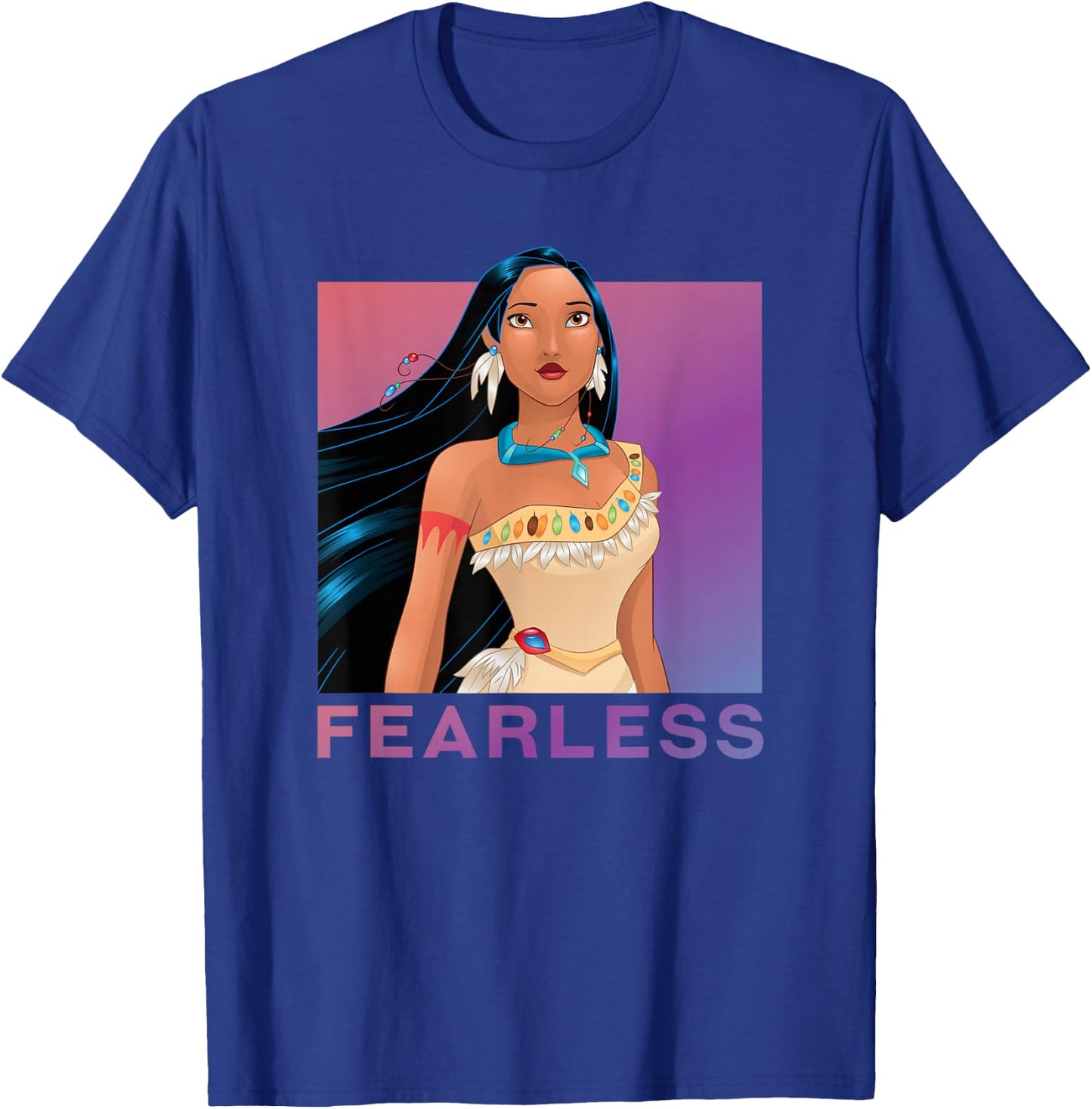 Disney Princess Pocahontas Fearless Purple Ombre Small T-Shirt - T-Shirt | Royal