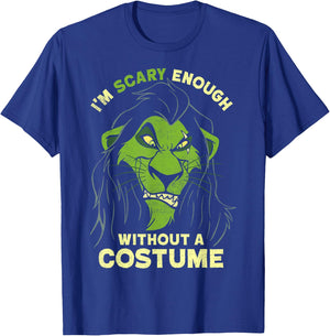 Disney The Lion King Scar Scary Enough Halloween T-Shirt - T-Shirt | Royal