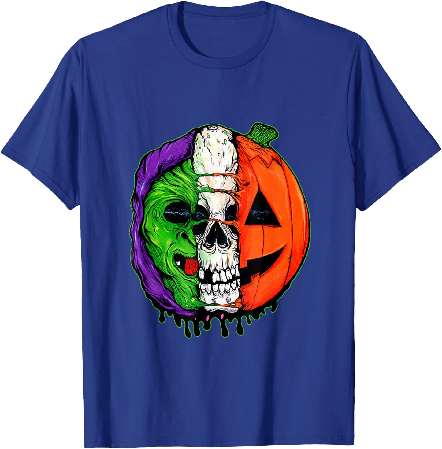 Halloween III Silver Shamrock Masks Here For The Candy T-Shirt - T-Shirt | Royal