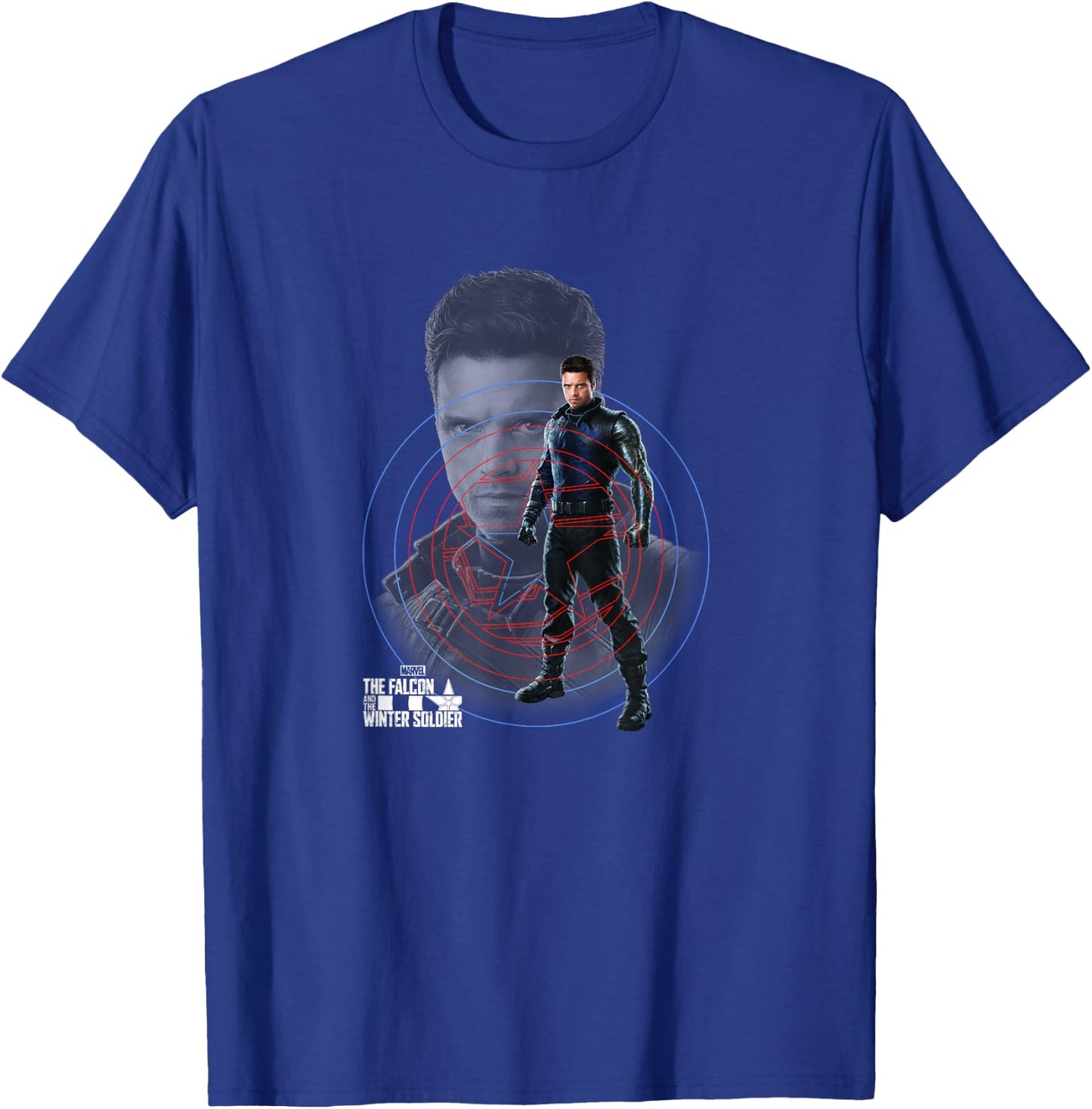 Marvel The Falcon And The Winter Soldier Bucky Collage T-Shirt - T-Shirt | Royal