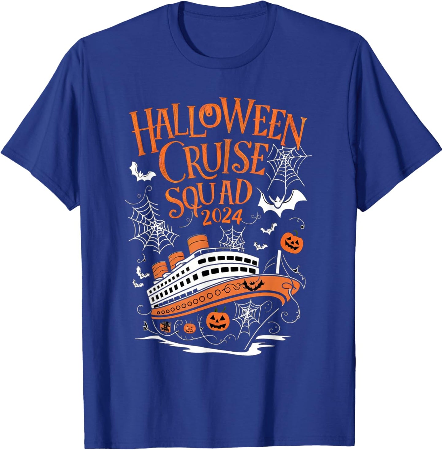 Spooky Halloween Cruise Squad 2024 Cruising Crew Season T-Shirt - T-Shirt | Royal