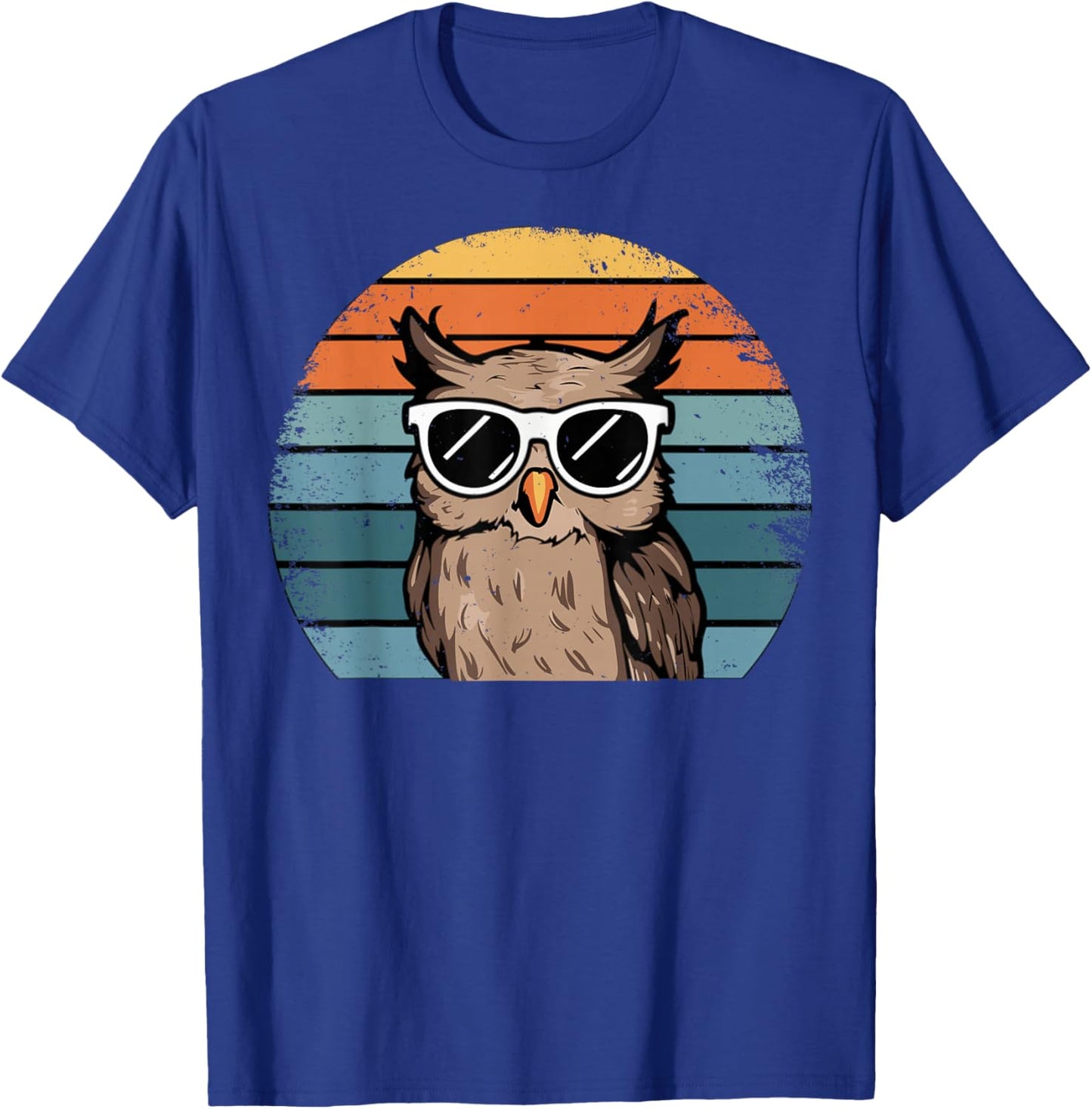 Vintage Eule Retro T-Shirt - T-Shirt | Royal