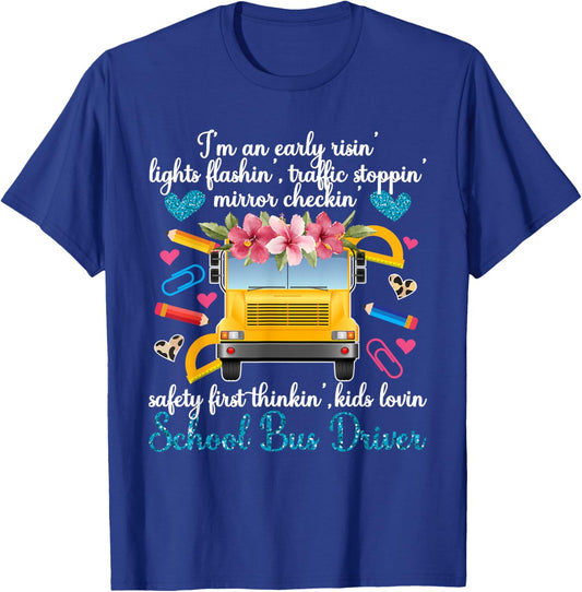 School Bus Driver Appreciation Bus Driver T-Shirt - T-Shirt | Royal