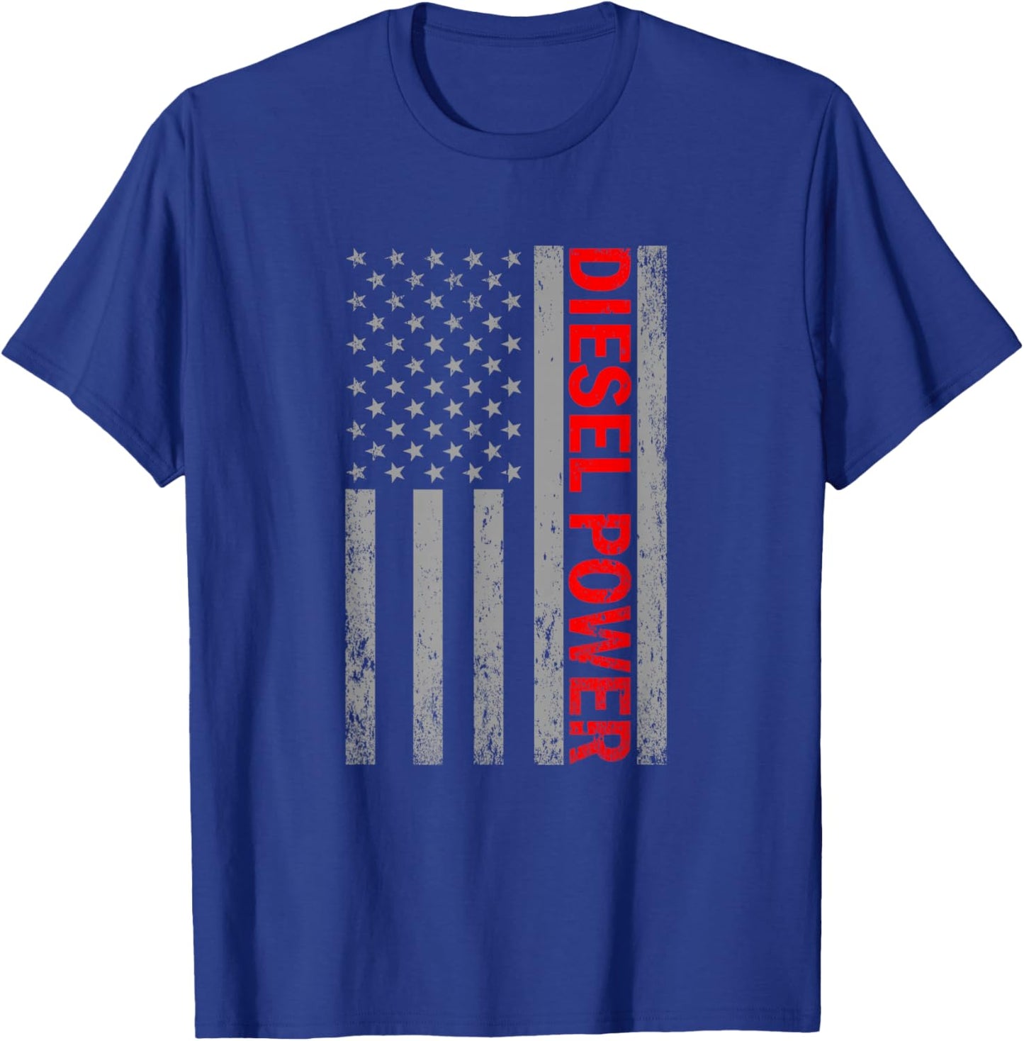 Diesel Power USA Flagge Truck Turbo Brothers Mechaniker T-Shirt - T-Shirt | Royal