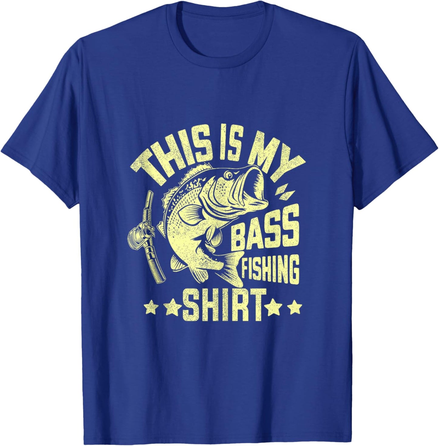 This Is My Bass Fishing Shirt Bass Fishing T-Shirt - T-Shirt | Royal