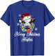 Mooey Christmas Heifers Santa Cow Christmas Lights Funny T-Shirt - T-Shirt | Royal