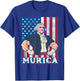 4th July Buff George Washington Murica Gym Patriot Men Women T-Shirt - T-Shirt | Royal
