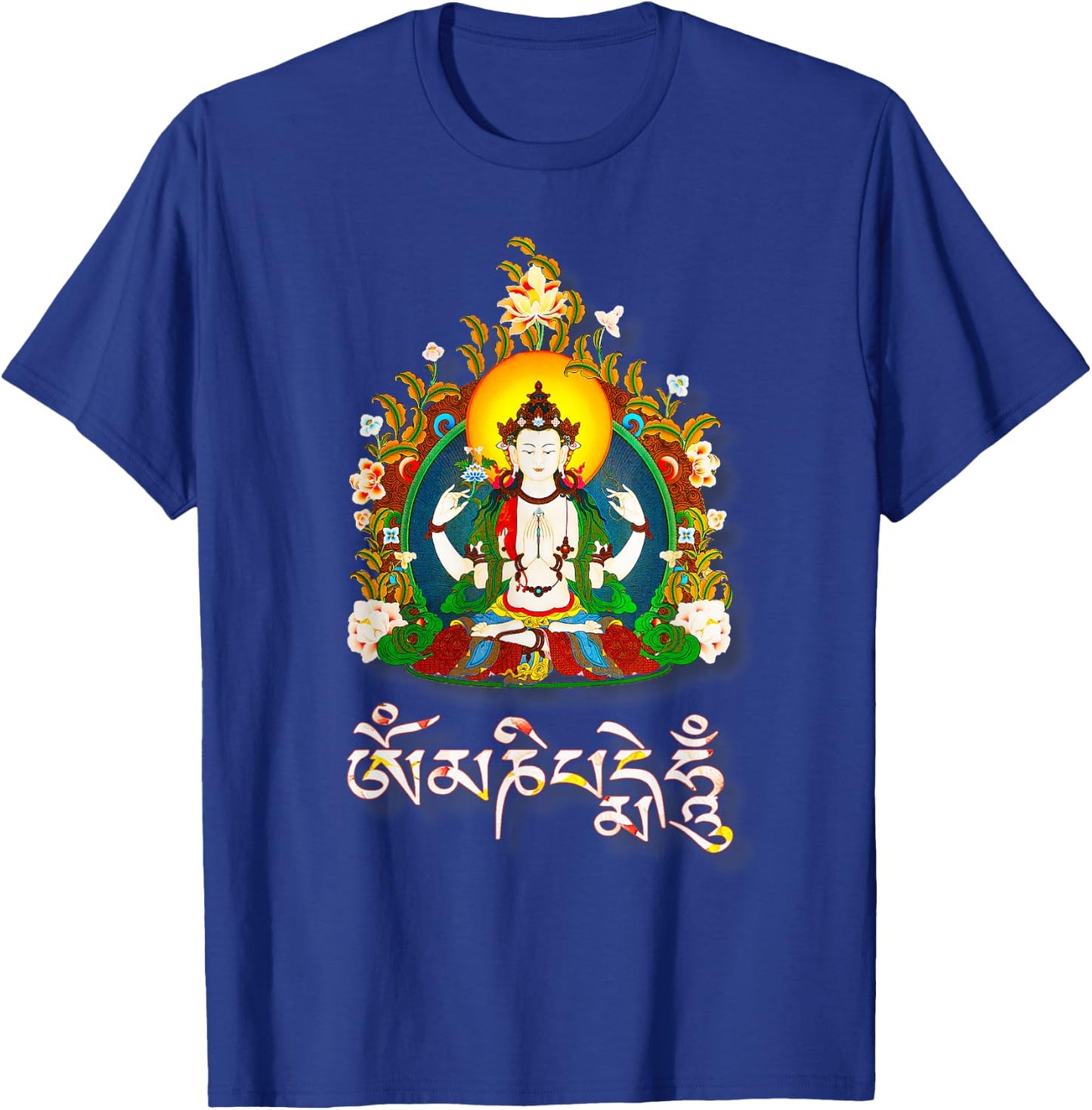 Tibetan Buddha Om Mani Padme Hum Amitabha T-Shirt - T-Shirt | Royal