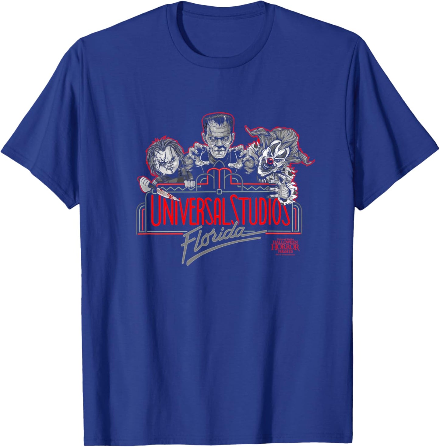 Halloween Horror Nights Florida Marquee T-Shirt - T-Shirt | Royal