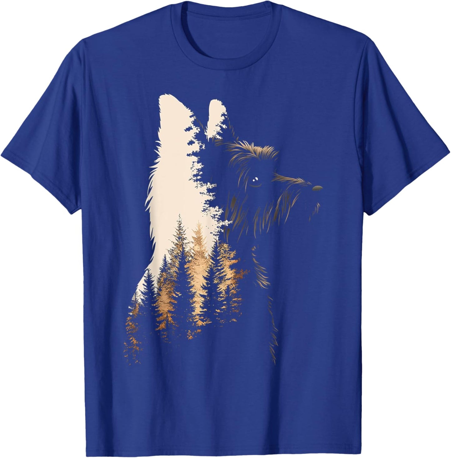 Cairn Terrier Dog Graphic Pet Art Cairn Terrier T-Shirt - T-Shirt | Royal