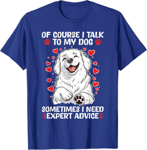 Great Pyrenees Dog Owner Men Women Girls Kids T-Shirt - T-Shirt | Royal