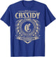 Proud CASSIDY Name Family Vintage -Adults, -Kids Black Small Modern Short Sleeve T-Shirt - T-Shirt | Royal