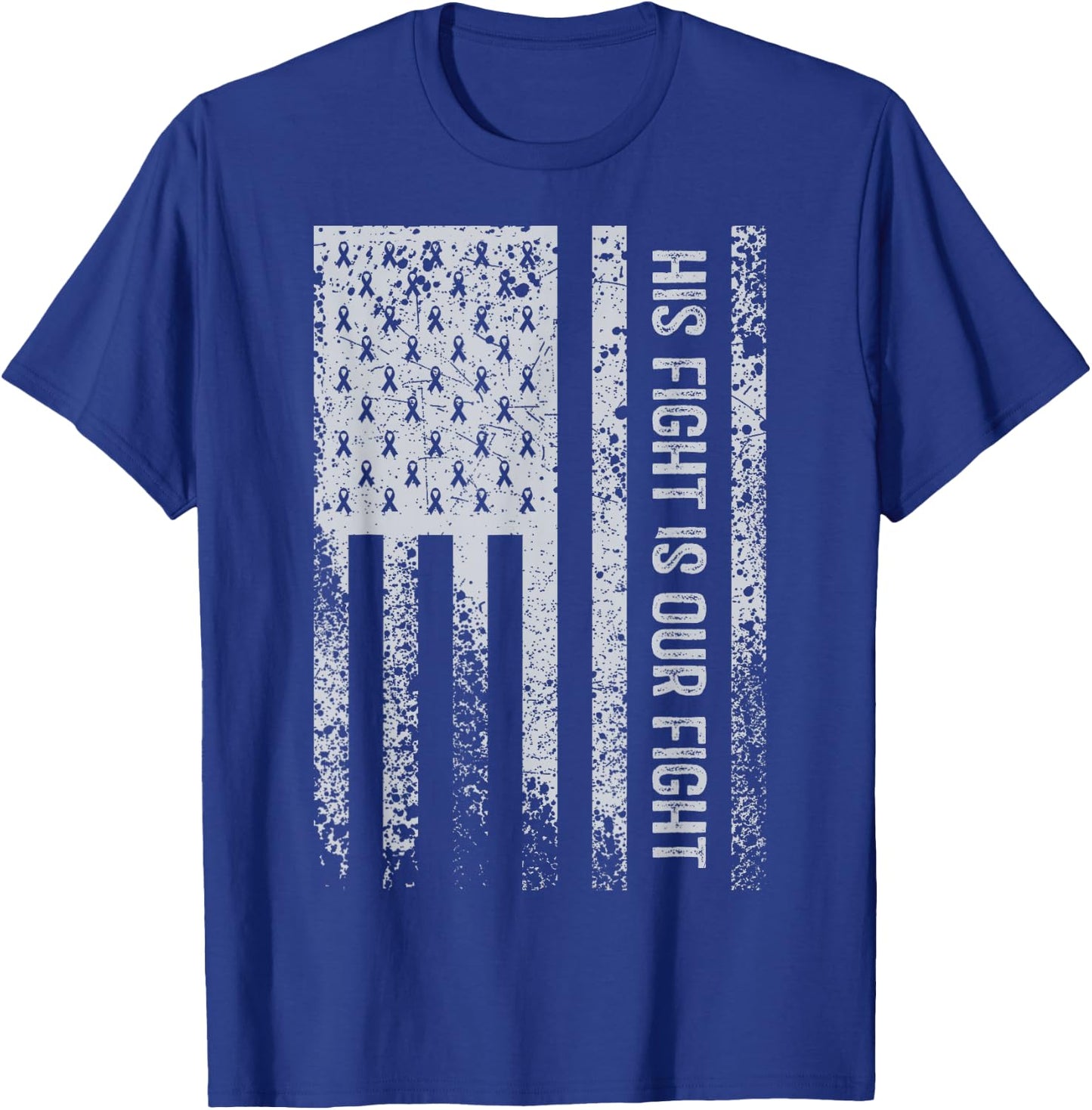 His Fight Is Our Fight Parkinsons Disease Awareness T-Shirt - T-Shirt | Royal