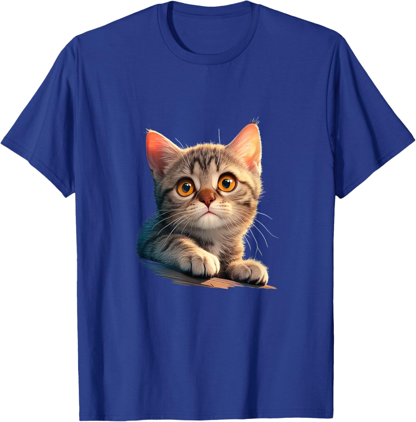Adorable Realistic Kitten Cat Lovers Design Women Kids T-Shirt - T-Shirt | Royal