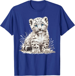 Snow Leopards Lovers Snow Leopard T-Shirt - T-Shirt | Royal