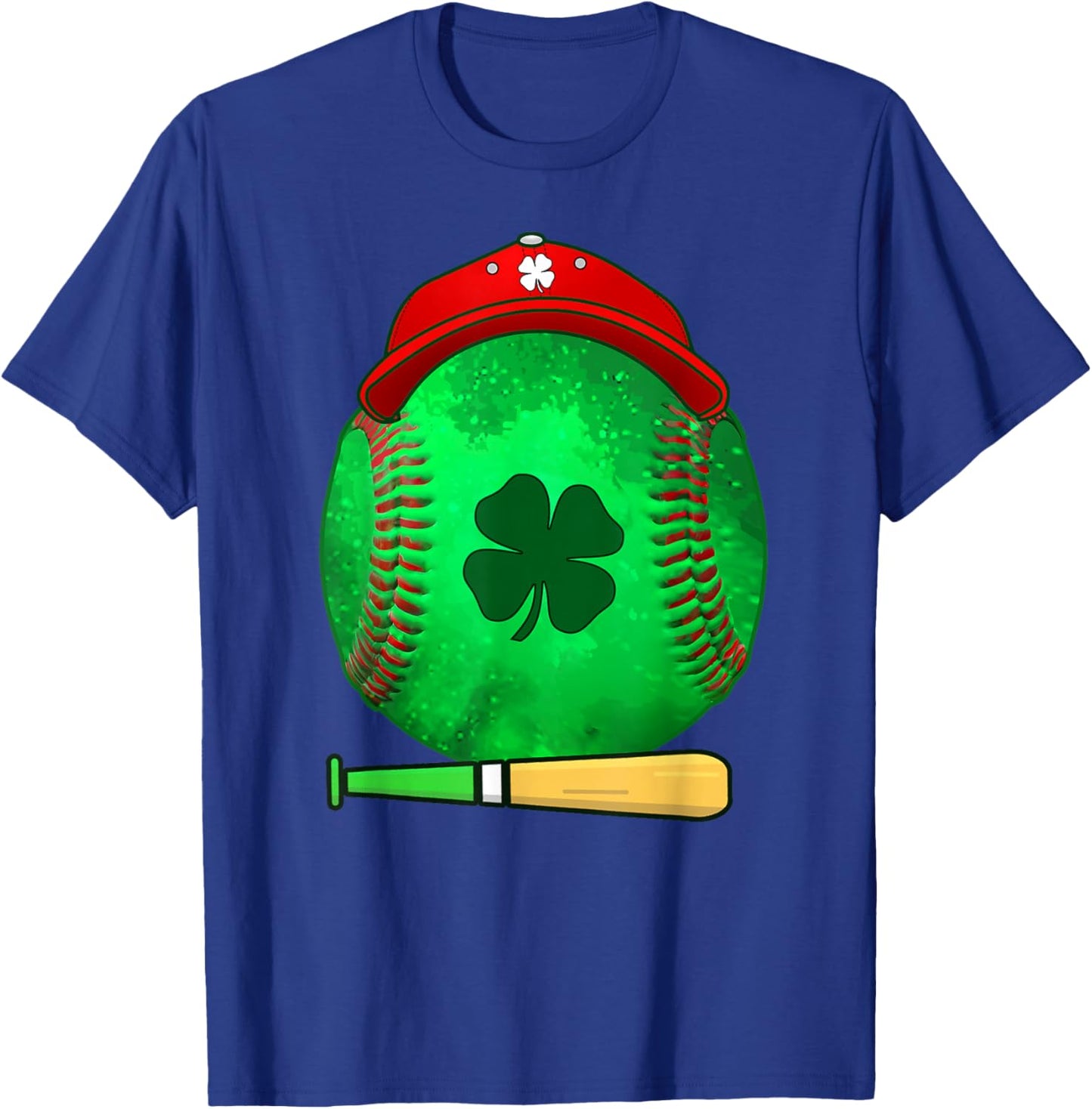 St Patricks day Shamrock Baseball Irish for boys kids men T-Shirt - T-Shirt | Royal
