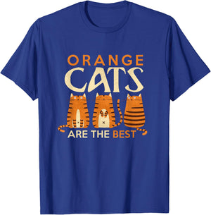 Funny Orange Cats are the Best Cat Mom T-Shirt - T-Shirt | Royal