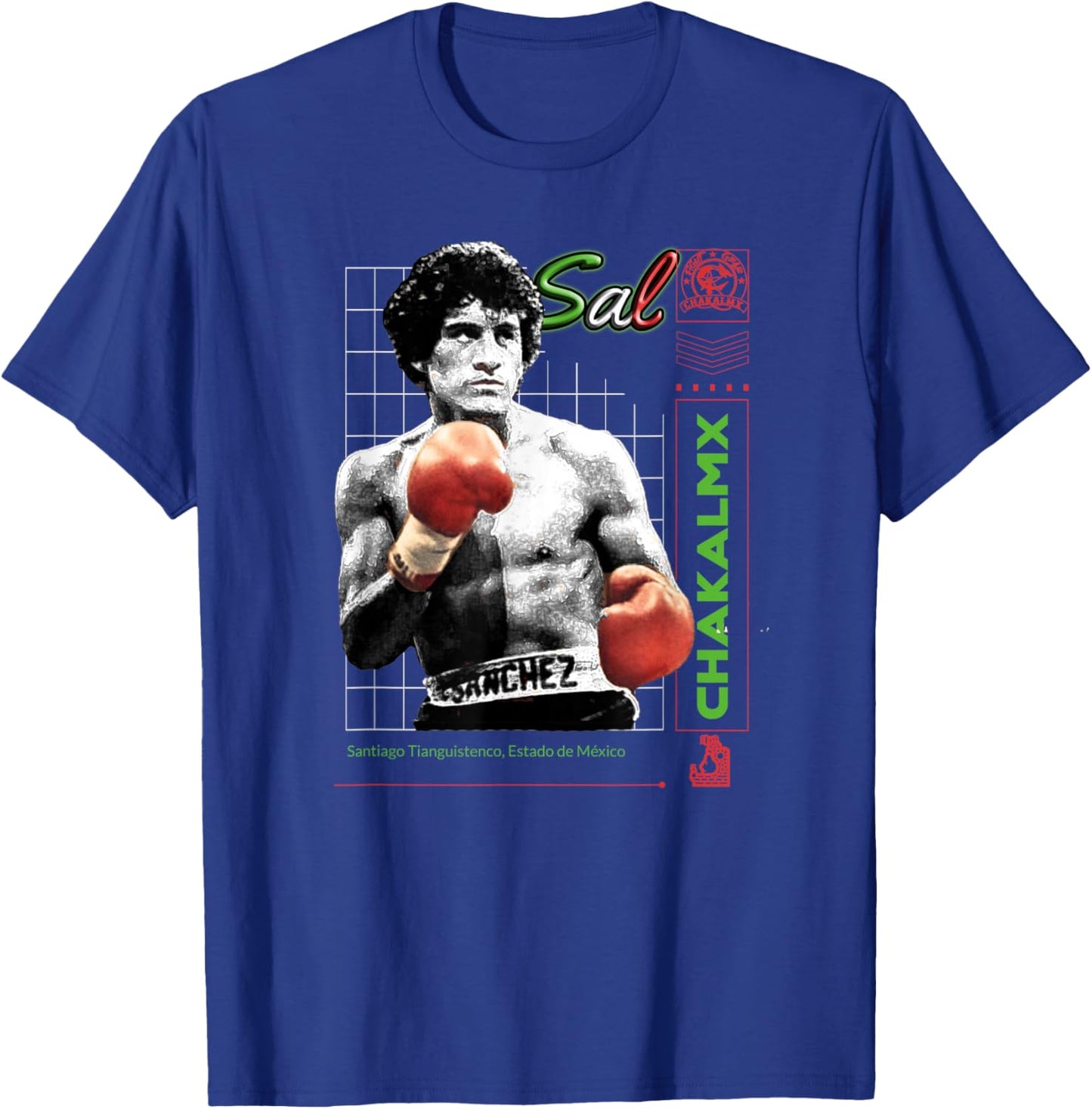 Mexican Boxing King, Sal Sanchez T-Shirt - T-Shirt | Royal