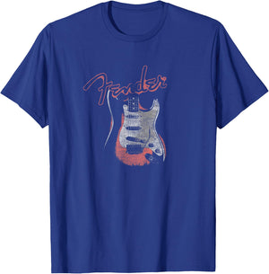 Fender Retro Glow T-Shirt - T-Shirt | Royal