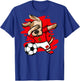 Dabbing Dog Morocco Soccer Fan Jersey Moroccan Flag Football Men Women Kids T-Shirt - T-Shirt | Royal