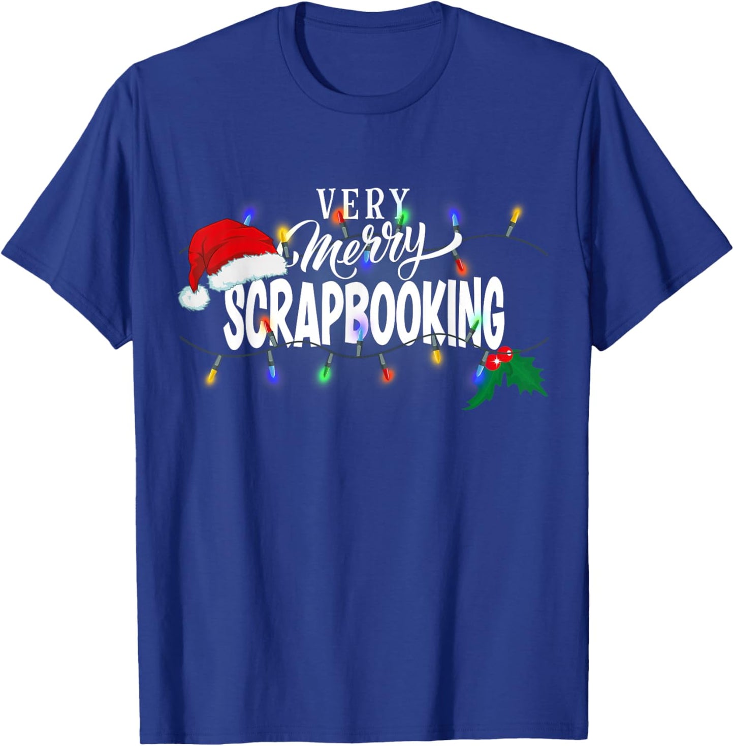 Matching Very Merry Scrapbooking Christmas T-Shirt - T-Shirt | Royal