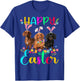 Happy Easter Three Dachshund Wearing Bunny Ear Gifts T-Shirt - T-Shirt | Royal