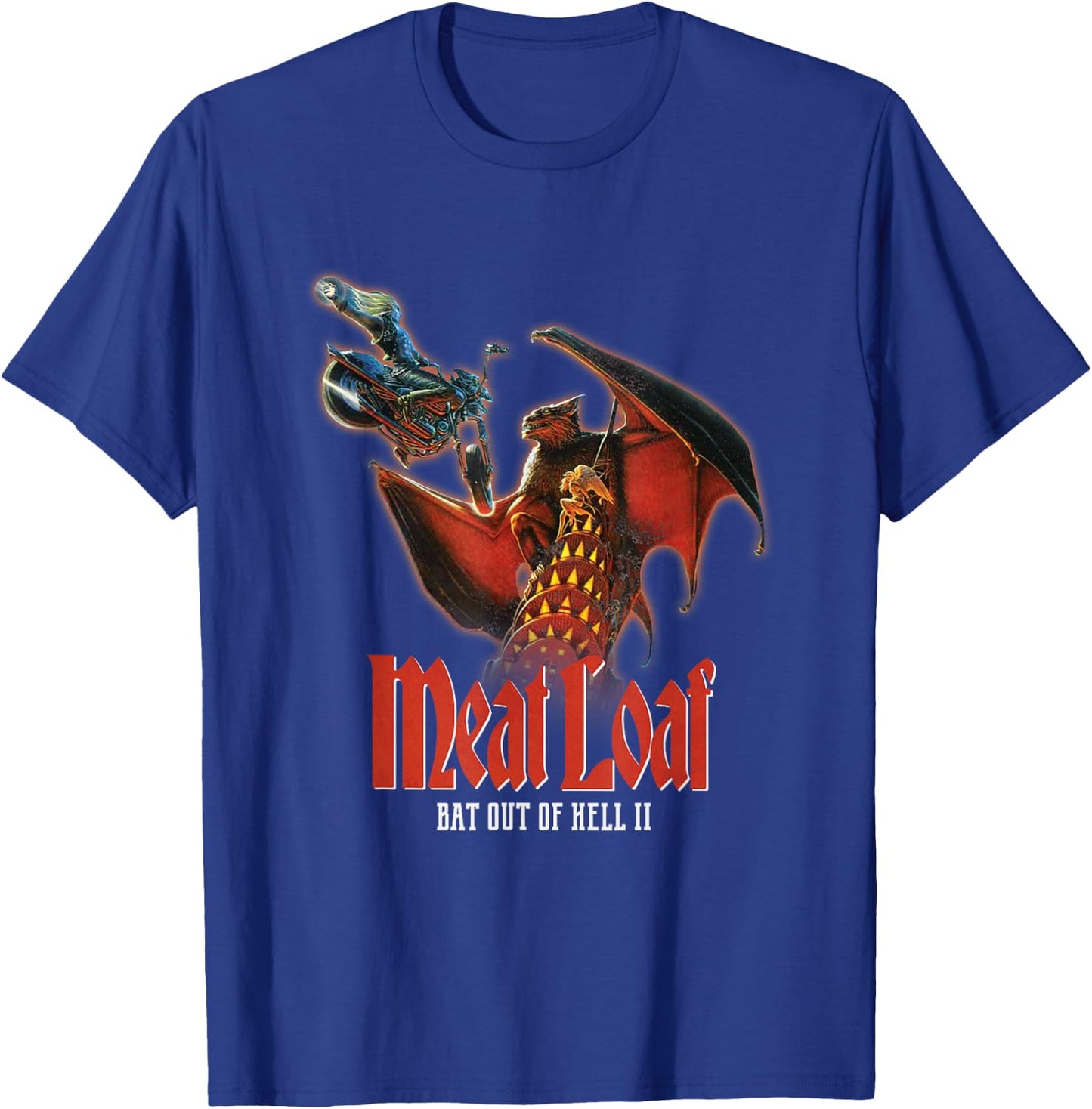 Meat Loaf Bat II T-Shirt - T-Shirt | Royal