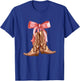 Cowgirl Boots Coquette Pink Bow Preppy Toddler Women Girl T-Shirt - T-Shirt | Royal