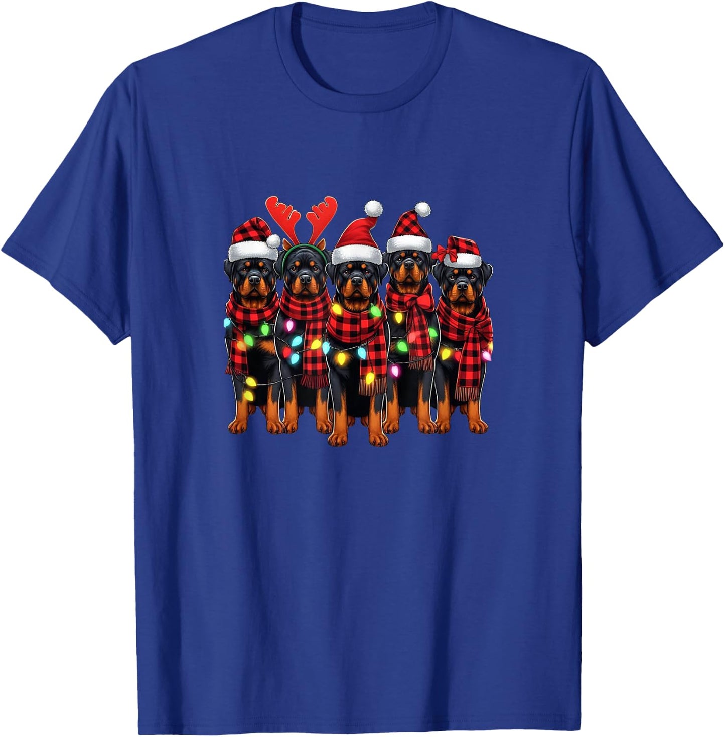 Rottweiler Christmas Rottweilers Xmas Rottweiler Lover T-Shirt - T-Shirt | Royal