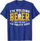 I'm Holding a Beer So Yeah I'm Pretty Busy Drinking Beer Fan T-Shirt - T-Shirt | Royal