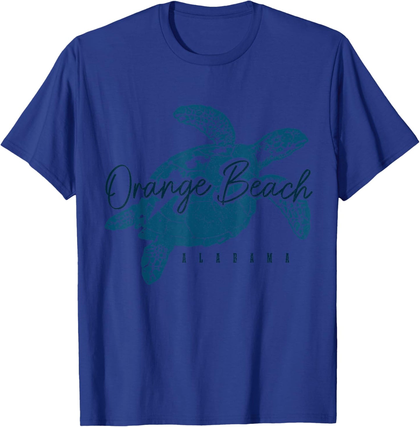 Orange Beach Alabama AL Sea Turtle Holiday Souvenir T-Shirt - T-Shirt | Royal