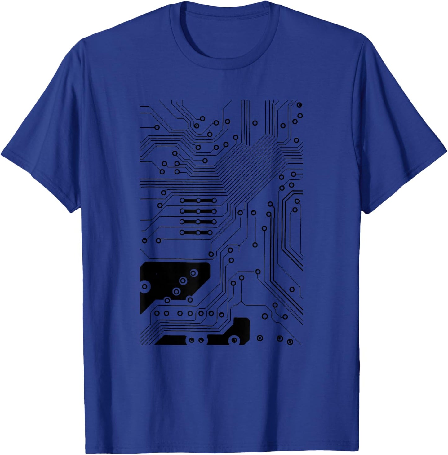 Black Circuit Board Mother Board Computer Programmer Gift T-Shirt - T-Shirt | Royal