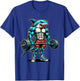 Funny Cool Shark Weightlifting Bodybuilder Muscle Fitness T-Shirt - T-Shirt | Royal