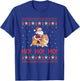 Ho Ho Ho Santa Riding Pomeranian Dog Ugly Christmas Sweater Men Women Kids T-Shirt - T-Shirt | Royal