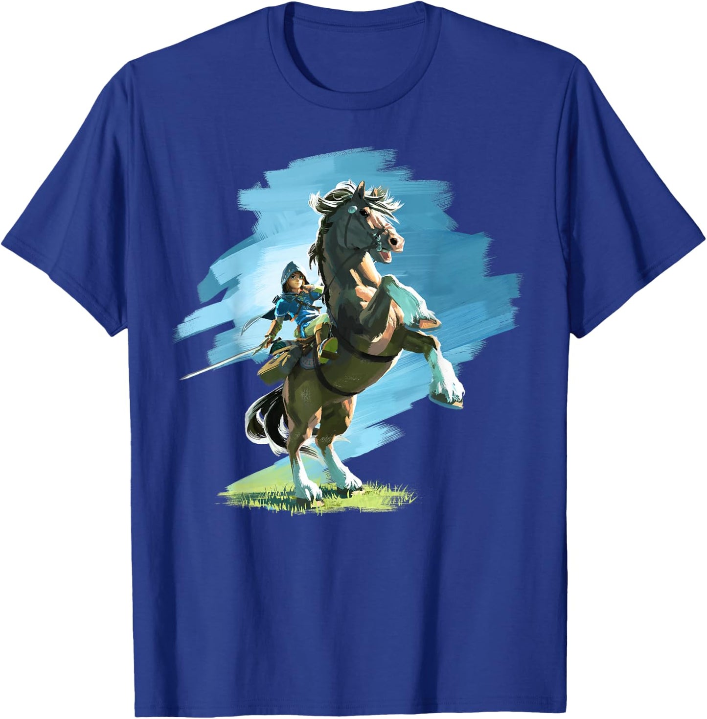 The Legend Of Zelda Breath Of The Wild Link And Epona Paint T-Shirt - T-Shirt | Royal